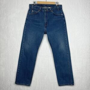 Levi’s Vintage Jeans 505 Mens 34x30 “33x29.5” Straight Leg Orange‎ Tab 90s Blue